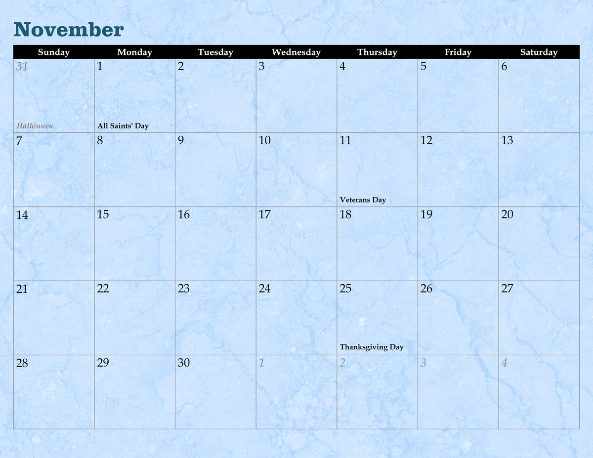 Goober Calendar 2027