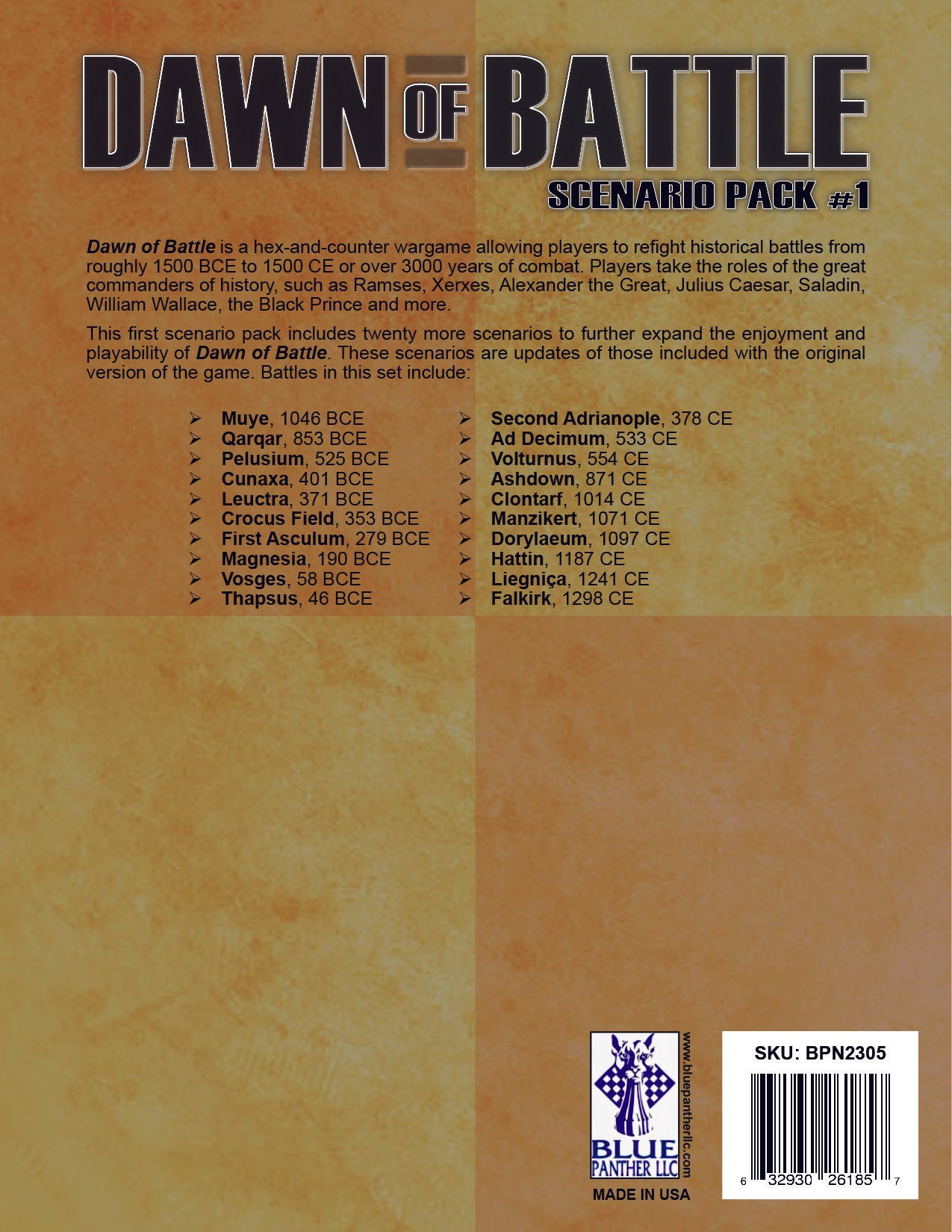 Dawn of Battle: Scenario Expansion