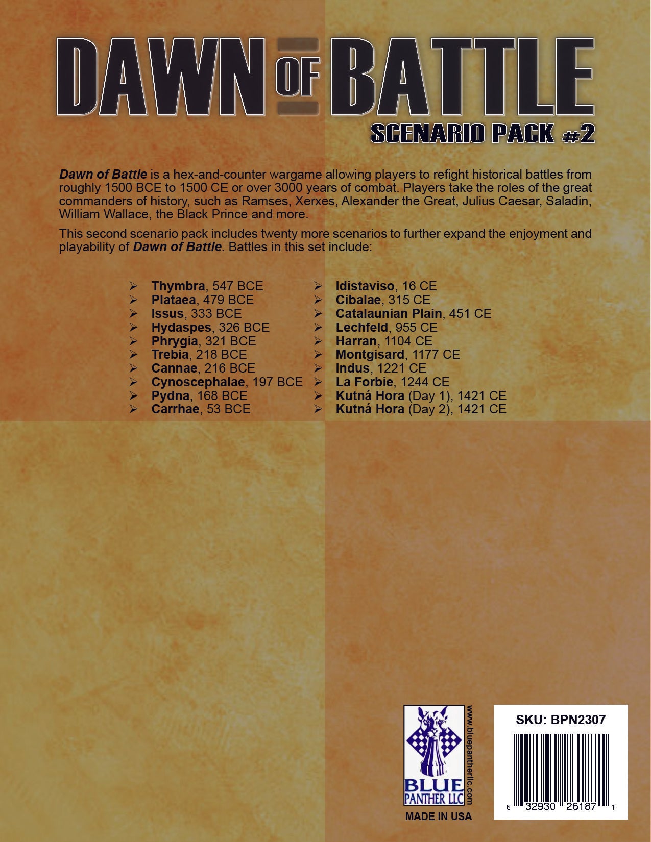 Dawn of Battle: Scenario Expansion