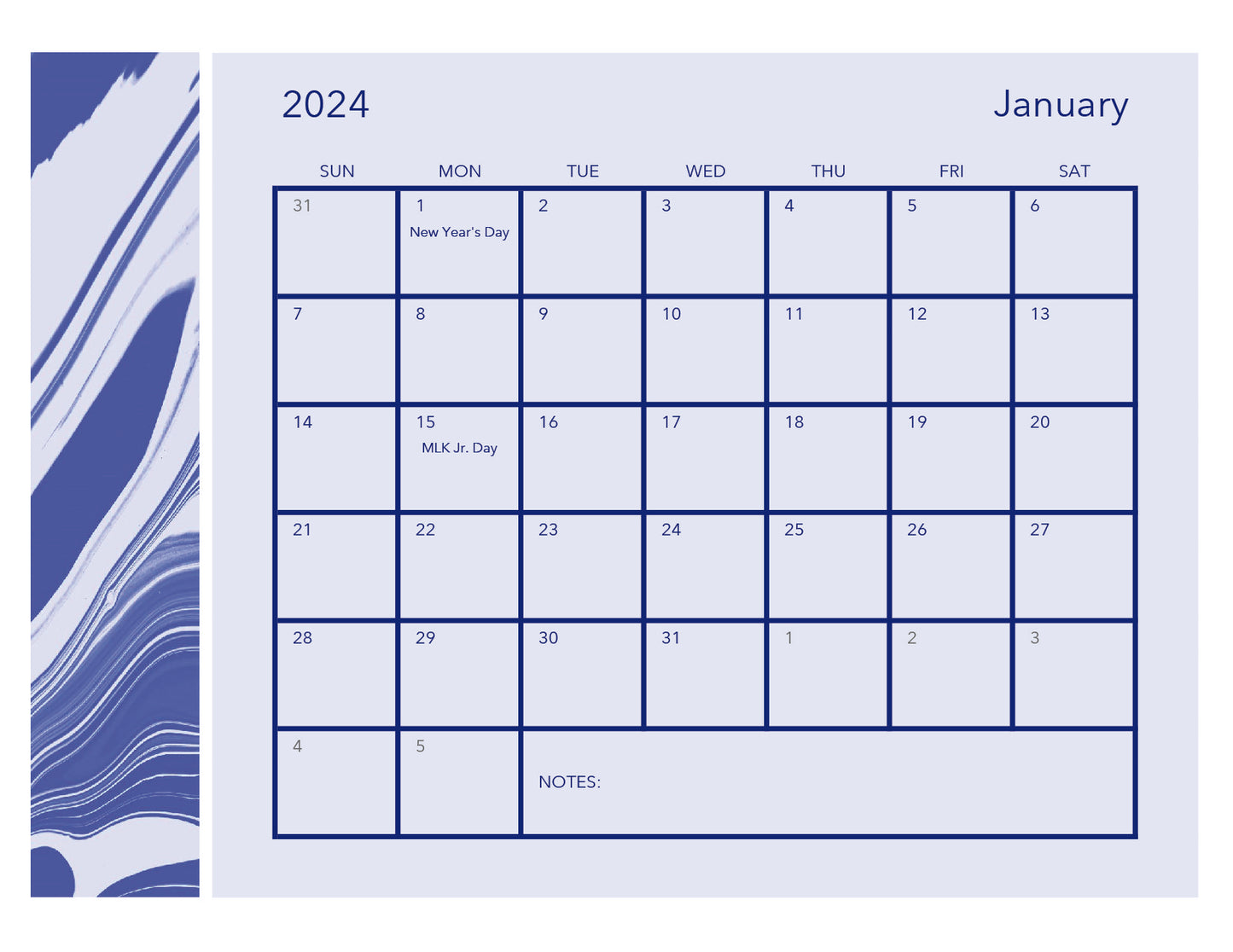 Goober Calendar 2024