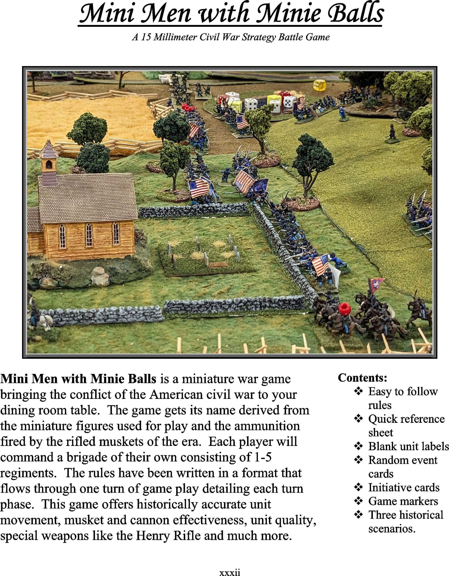 Mini Men with Minie Balls