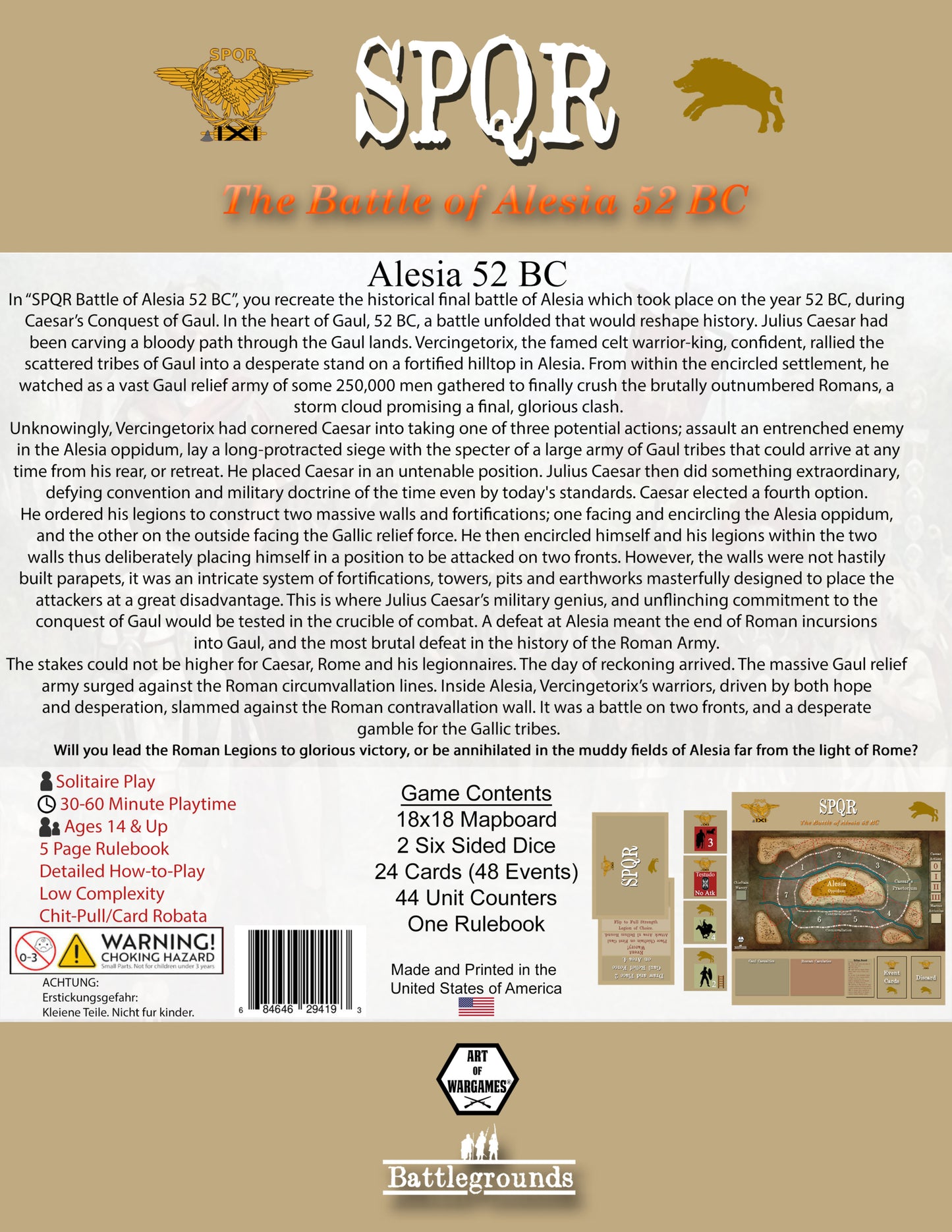 SPQR: The Battle of Alesia