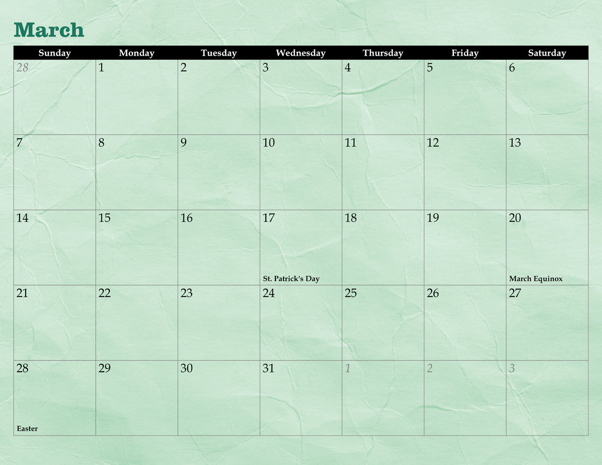 Goober Calendar 2027