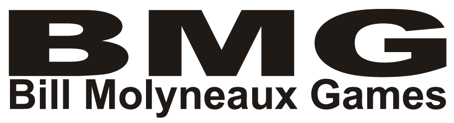 The logo for Bill Molyneaux Games. It is black text on a transparent background.