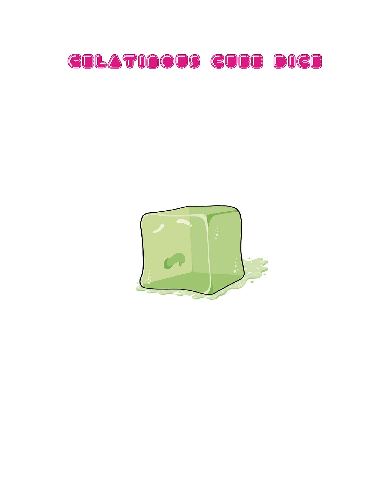 Gelatinous Cube Dice