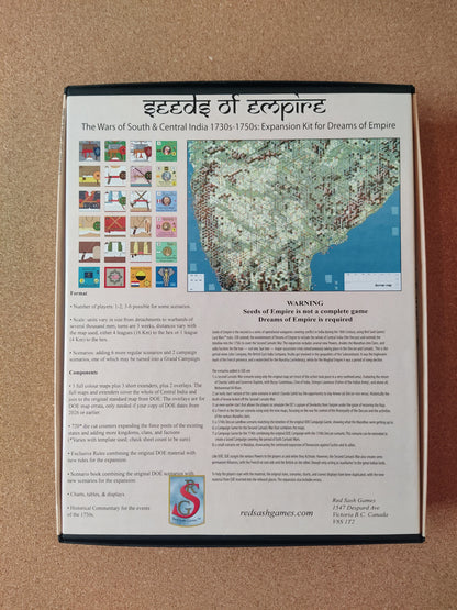 Game with map and text on a brown surface
