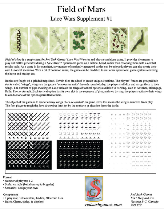 Field of Mars: Lace Wars Suppliment #1